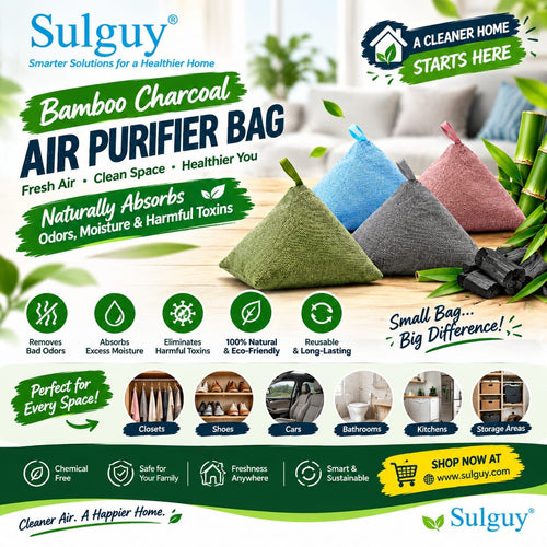 Sulguy Bamboo Charcoal Air Purifier Bag – Lavender Scent - Sulguy