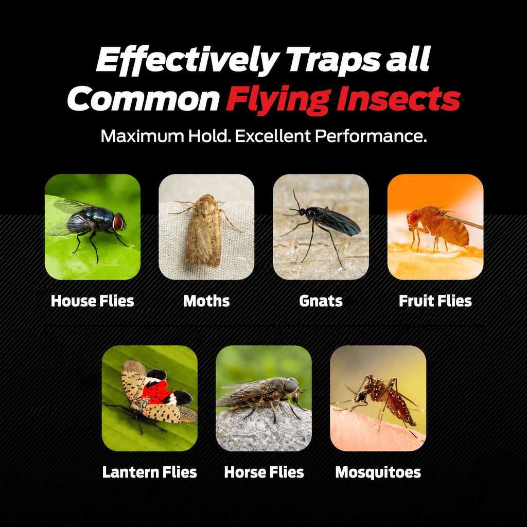 Sulguy Fly Strips Glue Traps – Non-Toxic Disposable Bug Catcher for Gnats, Fruit Flies & Houseflies - Sulguy-Store