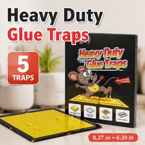 Sulguy Foldable Sticky Mouse Traps - Heavy Duty & Non-Toxic Rodent Glue Boards - Sulguy
