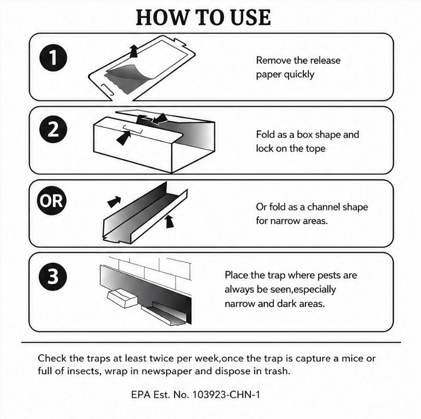 Sulguy Insect & Pest Glue Traps | Non-Toxic Sticky Boards for Bedbugs, Spiders & Cockroaches - Sulguy