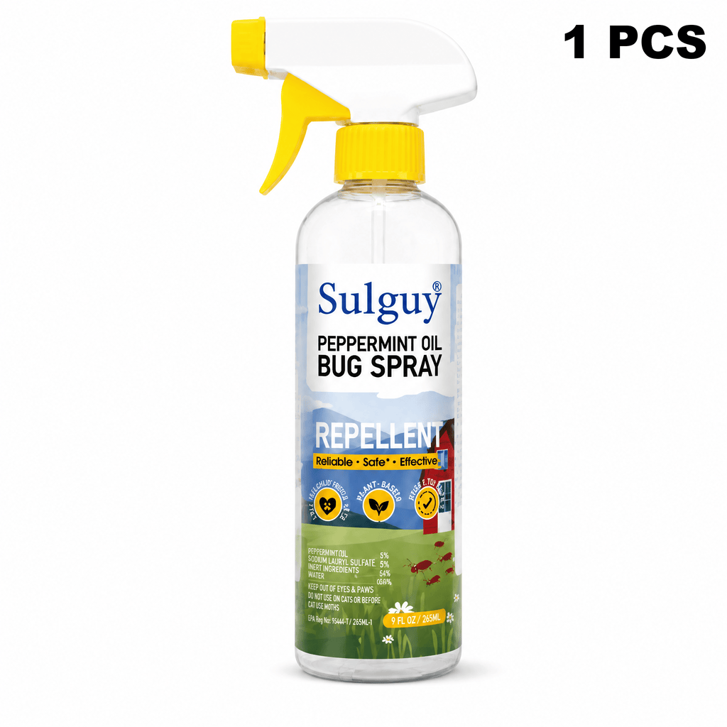Sulguy Peppermint Bug Spray 9oz – Plant Based Roach Repellent - Sulguy-Store