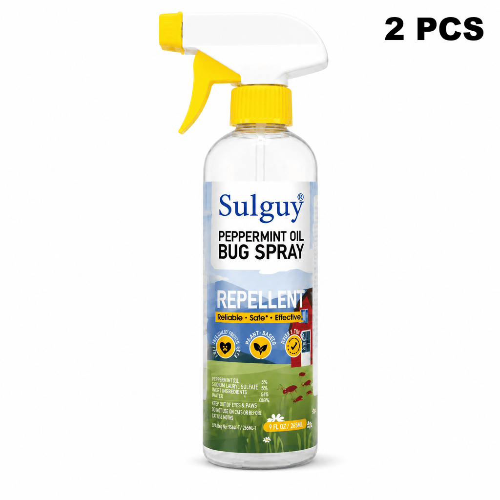 Sulguy Peppermint Bug Spray 9oz – Plant Based Roach Repellent - Sulguy-Store