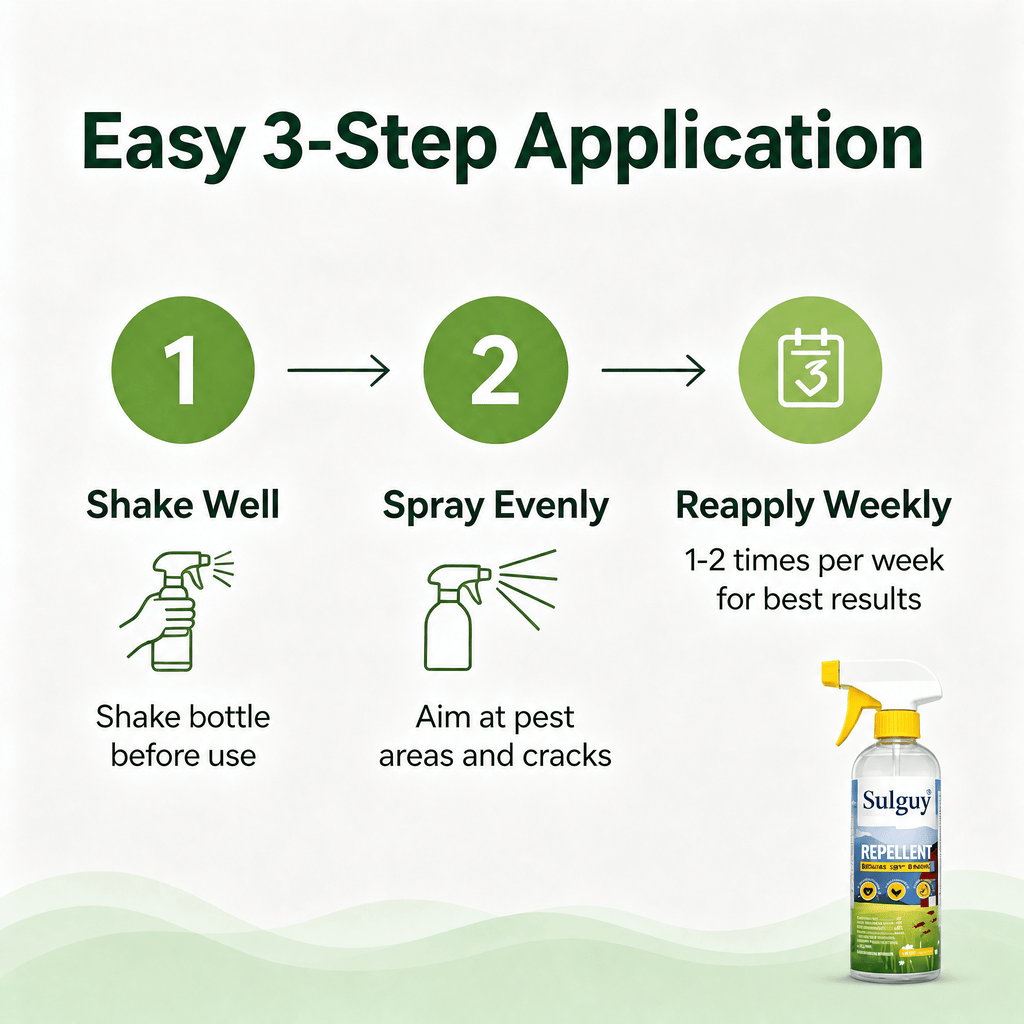 Sulguy Peppermint Bug Spray 9oz – Plant Based Roach Repellent - Sulguy-Store
